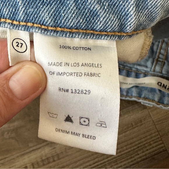 GRLFRND Karolina Carolina High Rise Straight Crop Jean Women's 27 EB - Picture 11 of 14